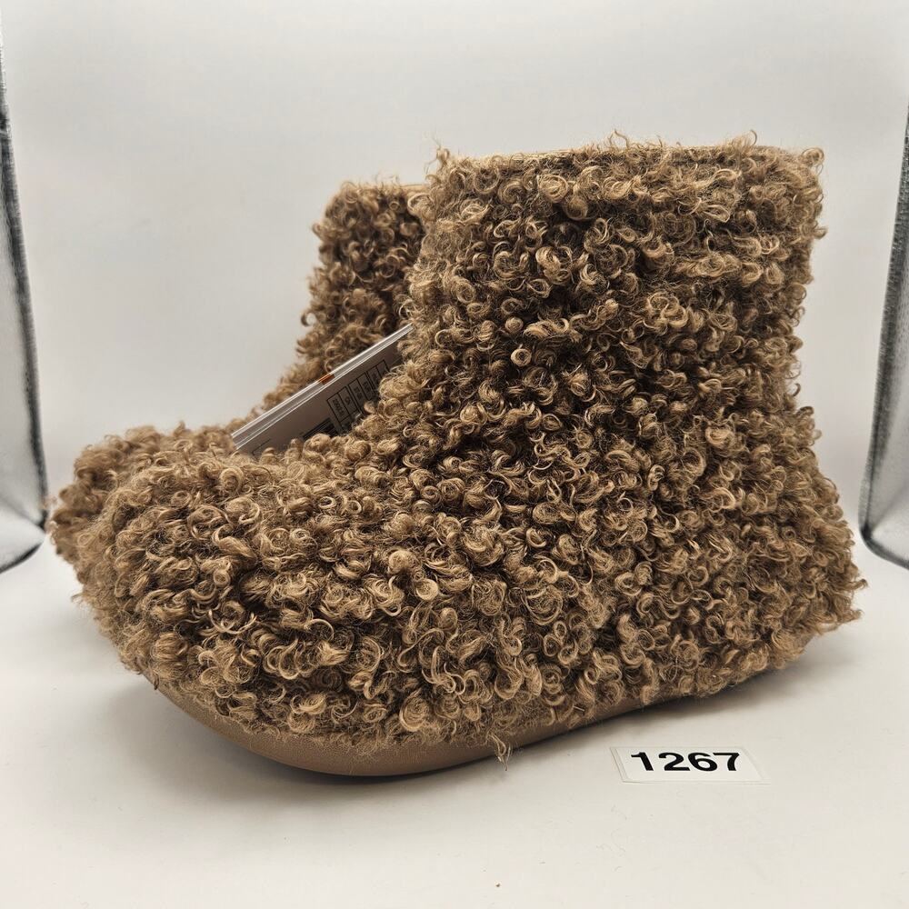 CROCS M5/W7 CRUSH DOODLE FUR PULL ON WINTER ANKLE BOOTS NWT LIMITED EDITION